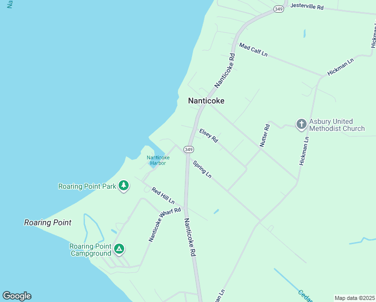 map of restaurants, bars, coffee shops, grocery stores, and more near 20476 Nanticoke Road in Nanticoke