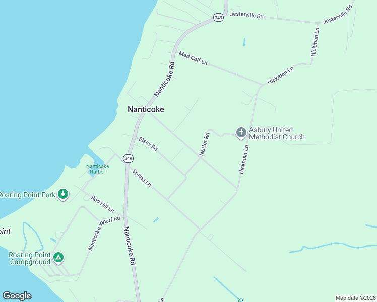 map of restaurants, bars, coffee shops, grocery stores, and more near 2678 Bank Road in Nanticoke
