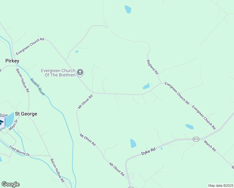 map of restaurants, bars, coffee shops, grocery stores, and more near 1000 Evergreen Church Road in Stanardsville