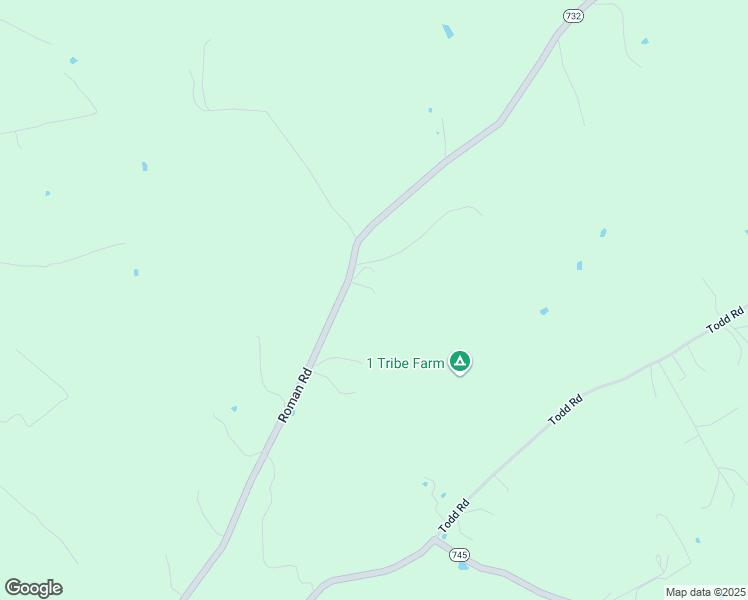 map of restaurants, bars, coffee shops, grocery stores, and more near 1442 Roman Road in Mount Sidney