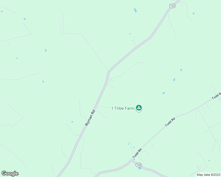 map of restaurants, bars, coffee shops, grocery stores, and more near 1442 Roman Road in Mount Sidney