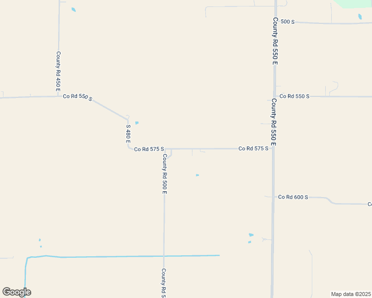 map of restaurants, bars, coffee shops, grocery stores, and more near County Road 575 South in Francisco