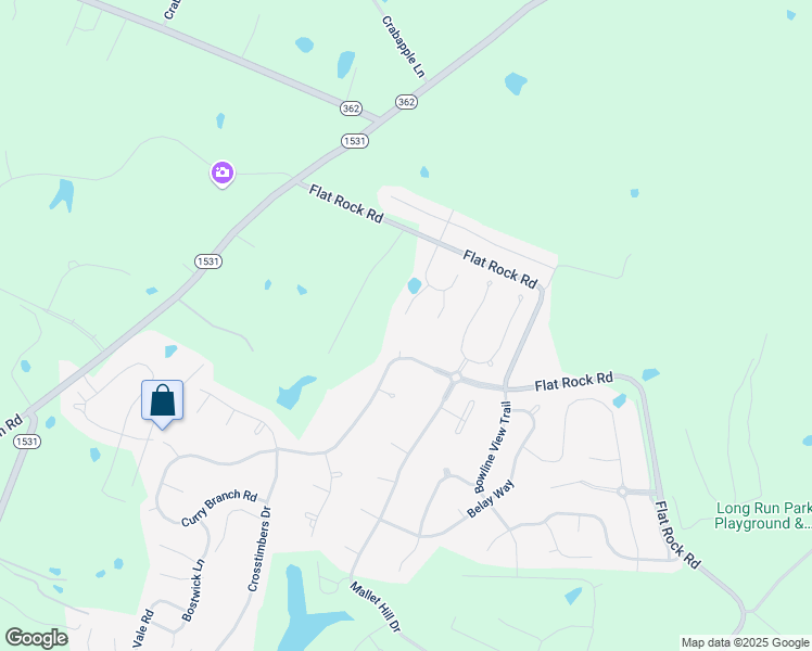 map of restaurants, bars, coffee shops, grocery stores, and more near 2001 Frog Pond Way in Louisville