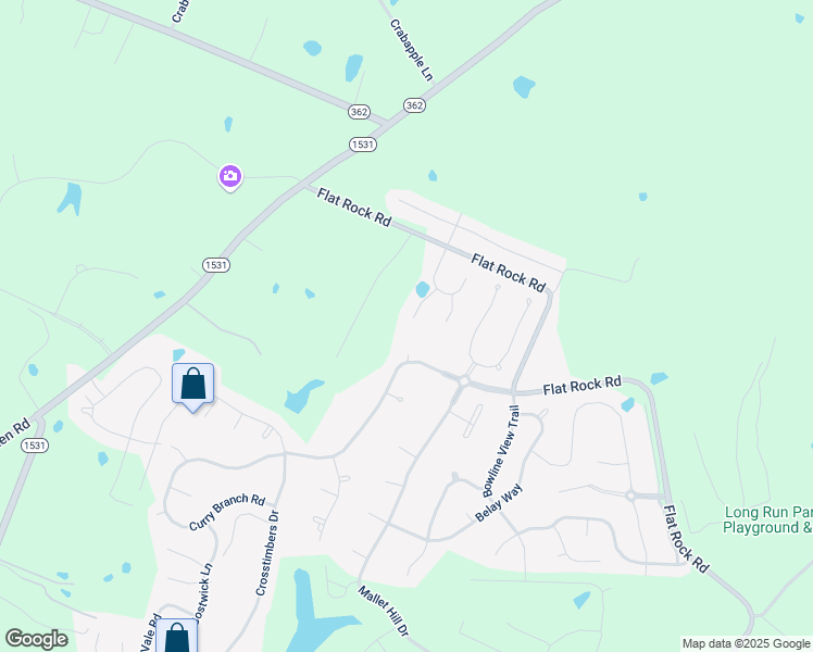 map of restaurants, bars, coffee shops, grocery stores, and more near 2001 Frog Pond Way in Louisville