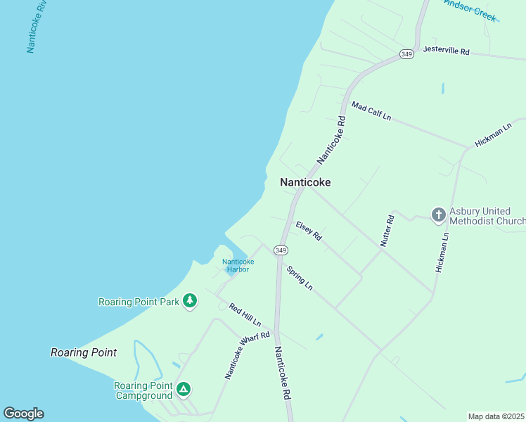 map of restaurants, bars, coffee shops, grocery stores, and more near 20475 Quarter Landing Lane in Nanticoke