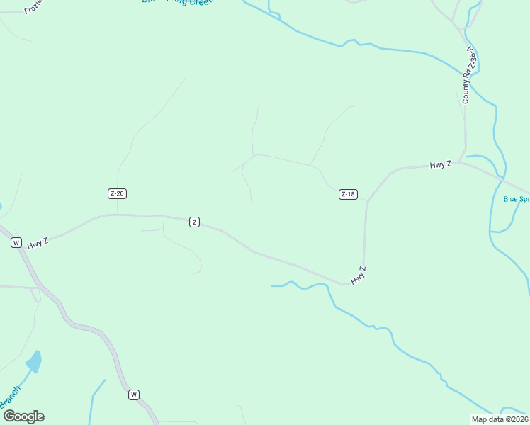 map of restaurants, bars, coffee shops, grocery stores, and more near 60 County Road Z-18 in Eldon