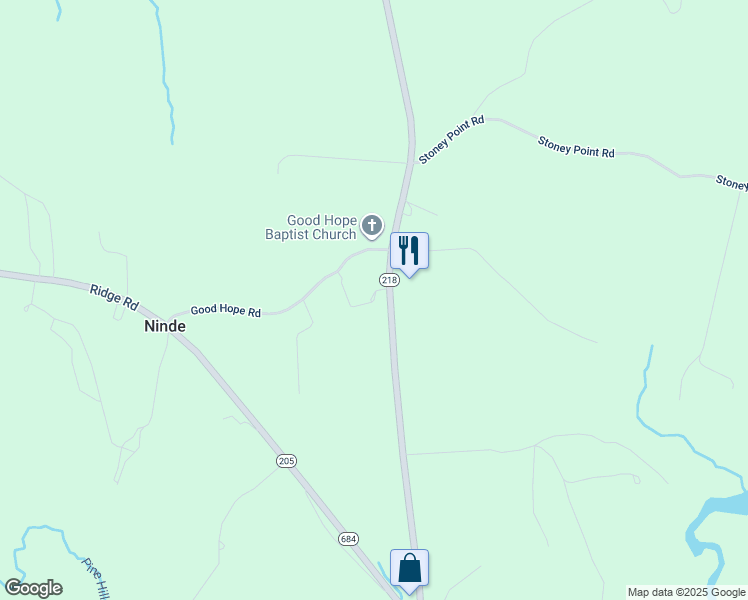 map of restaurants, bars, coffee shops, grocery stores, and more near 10124 Tetotum Road in King George