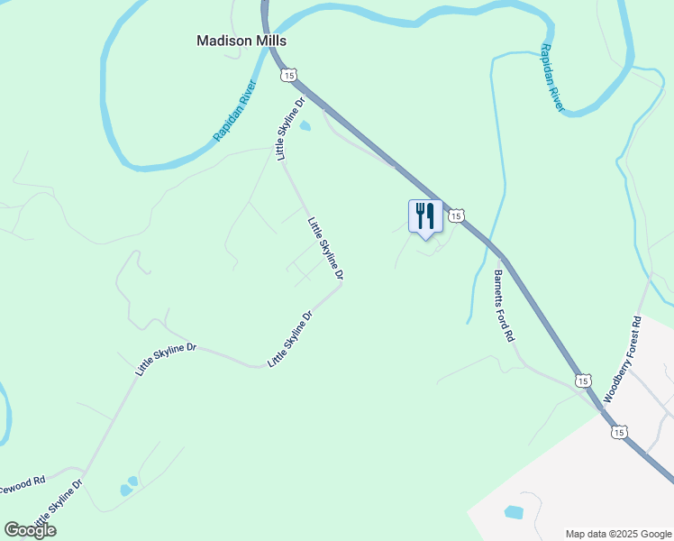 map of restaurants, bars, coffee shops, grocery stores, and more near 9442 Little Skyline Drive in Orange