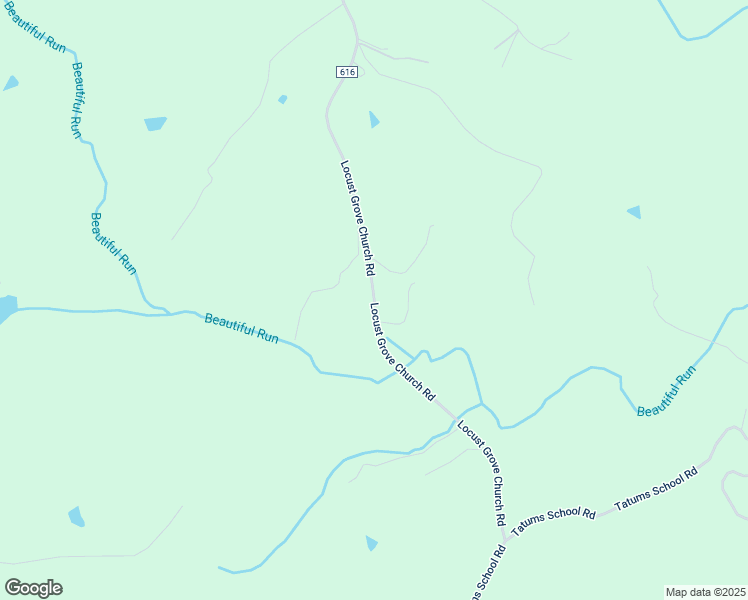 map of restaurants, bars, coffee shops, grocery stores, and more near Locust Grove Church Road in Thornhill
