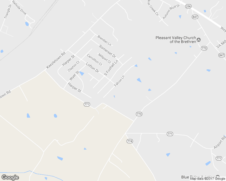 map of restaurants, bars, coffee shops, grocery stores, and more near 41 Falcon Lane in Weyers Cave