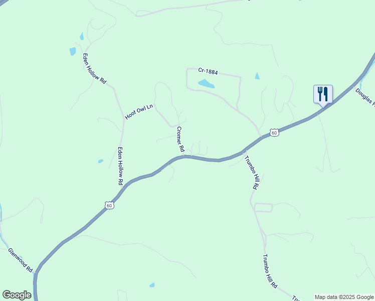 map of restaurants, bars, coffee shops, grocery stores, and more near 9320 U.S. 60 in Olive Hill