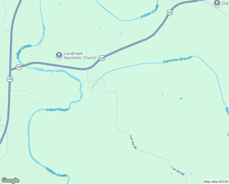 map of restaurants, bars, coffee shops, grocery stores, and more near 5123 Tee Rd NE in Corydon