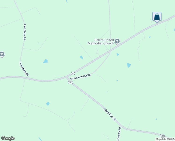 map of restaurants, bars, coffee shops, grocery stores, and more near 27471 Strawberry Hill Road in Rhoadesville