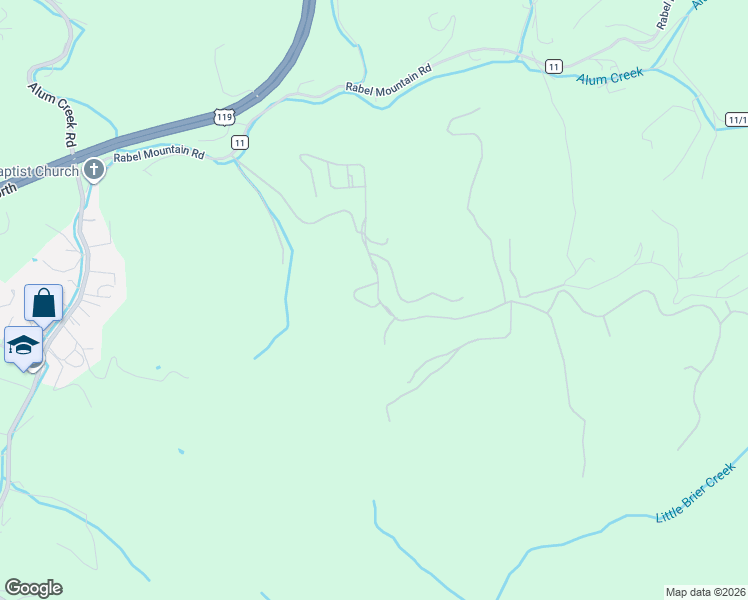 map of restaurants, bars, coffee shops, grocery stores, and more near 525 Creekstone Ridge in South Charleston