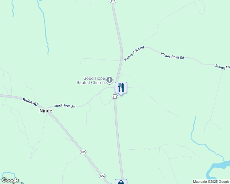 map of restaurants, bars, coffee shops, grocery stores, and more near 10124 Tetotum Road in King George