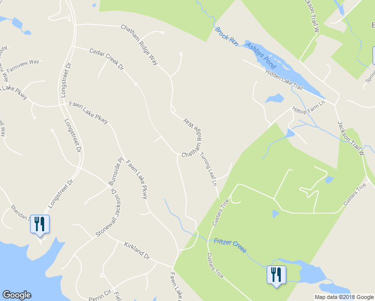 map of restaurants, bars, coffee shops, grocery stores, and more near 10616 Chatham Ridge Way in Spotsylvania Courthouse