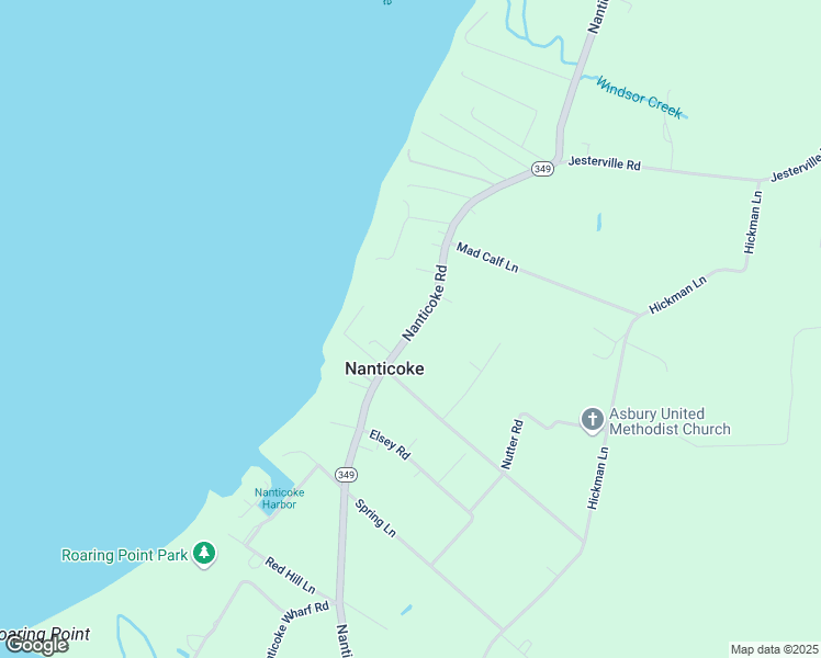 map of restaurants, bars, coffee shops, grocery stores, and more near 20542 Nanticoke Rd in Nanticoke