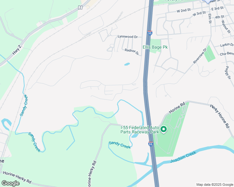 map of restaurants, bars, coffee shops, grocery stores, and more near 9190 Weier Road in Pevely