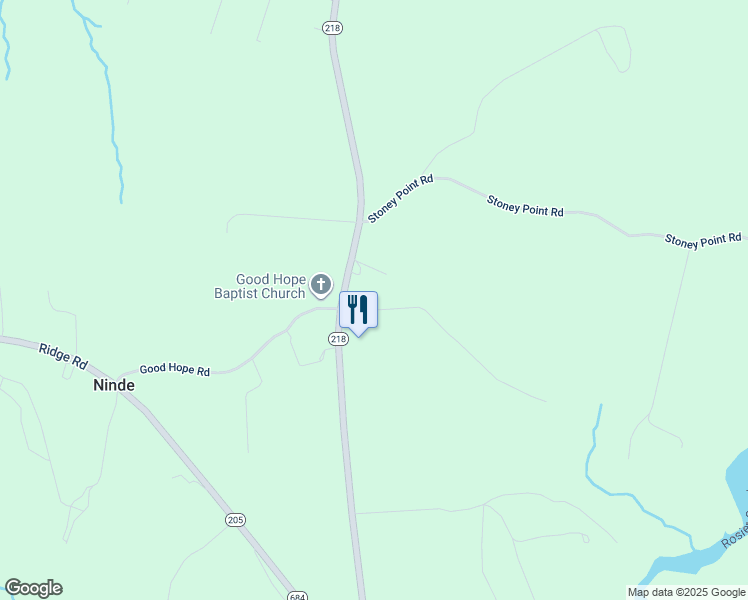 map of restaurants, bars, coffee shops, grocery stores, and more near 17449 Wild Cherry Lane in King George