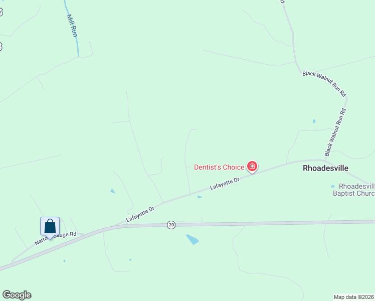 map of restaurants, bars, coffee shops, grocery stores, and more near 9320 Stonegate Lane in Rhoadesville