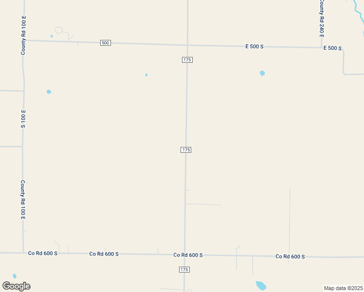 map of restaurants, bars, coffee shops, grocery stores, and more near County Road 175 in Fort Branch