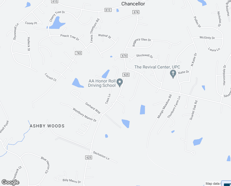 map of restaurants, bars, coffee shops, grocery stores, and more near 11526 Ashby Drive in Fredericksburg
