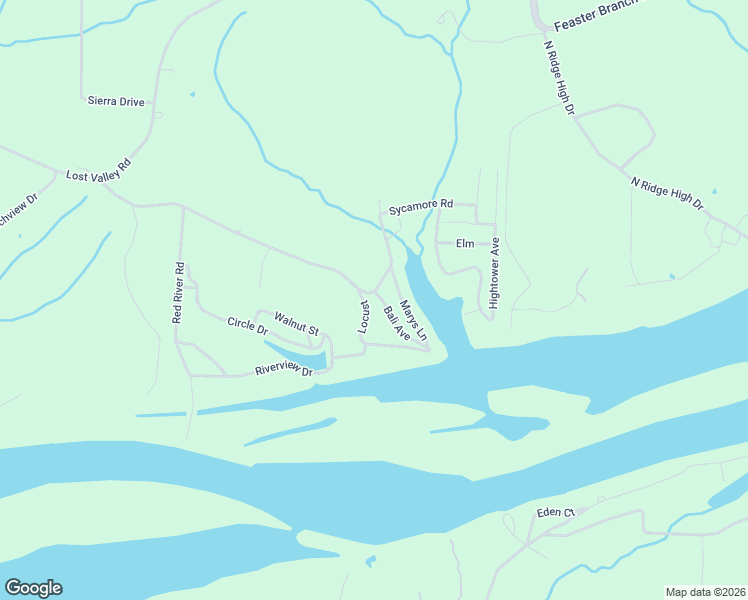 map of restaurants, bars, coffee shops, grocery stores, and more near Sycamore Road in Warsaw