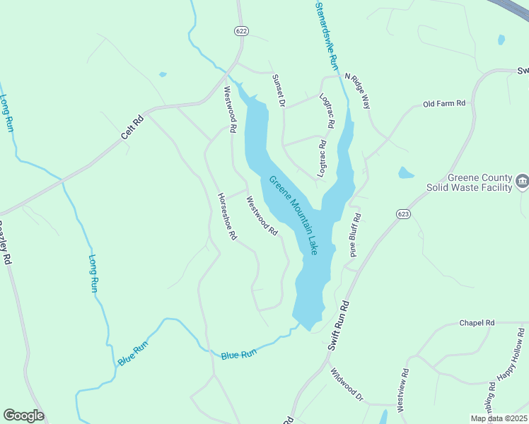 map of restaurants, bars, coffee shops, grocery stores, and more near 874 Westwood Rd in Stanardsville