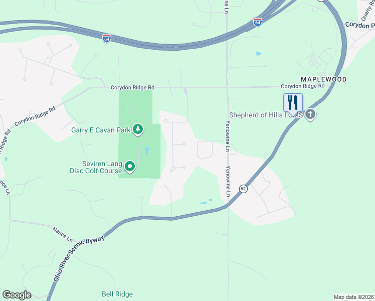 map of restaurants, bars, coffee shops, grocery stores, and more near 217 Sheri Lane in Georgetown