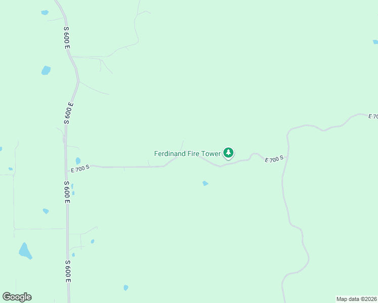 map of restaurants, bars, coffee shops, grocery stores, and more near East 700 South in Ferdinand