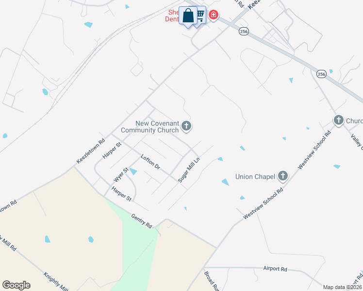 map of restaurants, bars, coffee shops, grocery stores, and more near 96 Somerset Drive in Weyers Cave