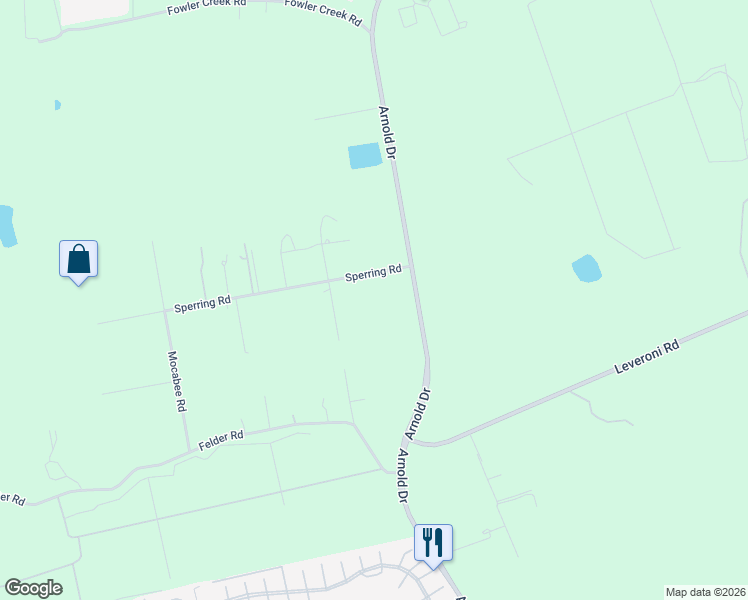 map of restaurants, bars, coffee shops, grocery stores, and more near 1225 Sperring Road in Sonoma