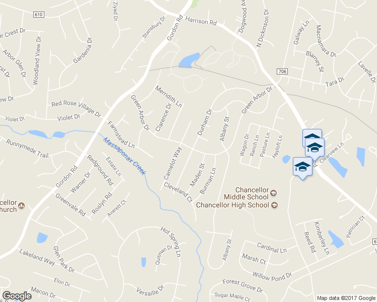 map of restaurants, bars, coffee shops, grocery stores, and more near 301 Durham Drive in Fredericksburg