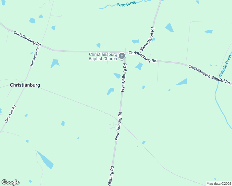 map of restaurants, bars, coffee shops, grocery stores, and more near 801 Frys-Oldburg Road in Bagdad