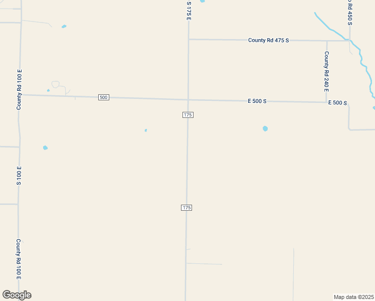 map of restaurants, bars, coffee shops, grocery stores, and more near County Road 175 in Fort Branch
