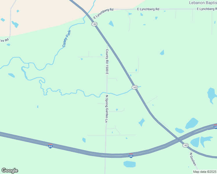 map of restaurants, bars, coffee shops, grocery stores, and more near 10500-10898 N Spring Garden Ln in Mt Vernon