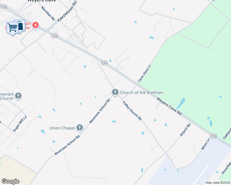 map of restaurants, bars, coffee shops, grocery stores, and more near State Route 773 in Weyers Cave