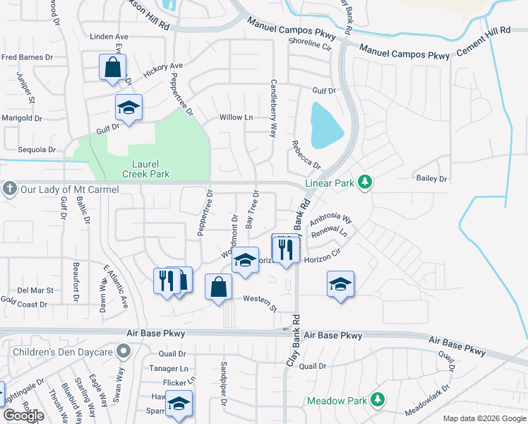 map of restaurants, bars, coffee shops, grocery stores, and more near 1215 Shell Court in Fairfield
