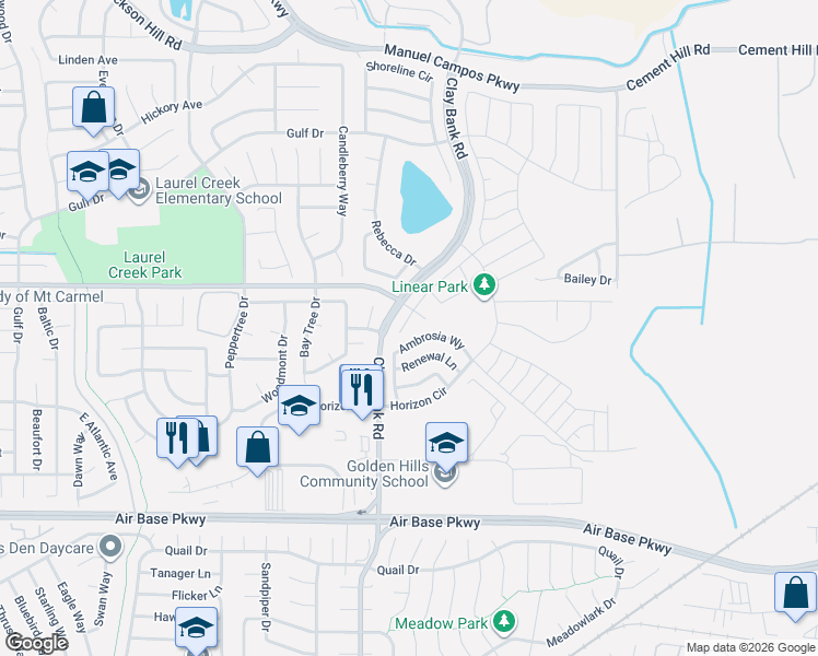 map of restaurants, bars, coffee shops, grocery stores, and more near 1285 Warmth Court in Fairfield