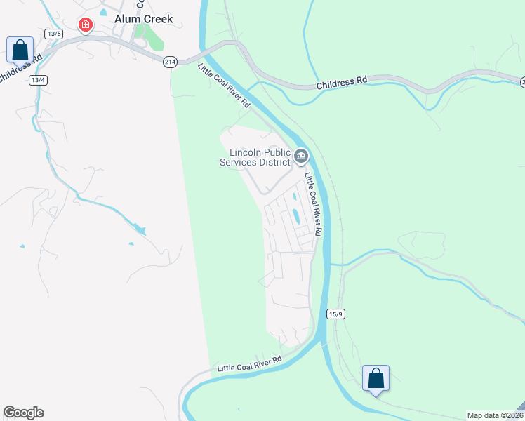 map of restaurants, bars, coffee shops, grocery stores, and more near 180 Jackson Way in Alum Creek