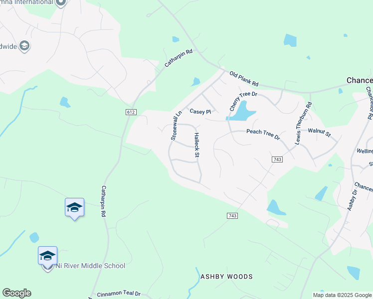 map of restaurants, bars, coffee shops, grocery stores, and more near 605 Montrose Drive in Fredericksburg
