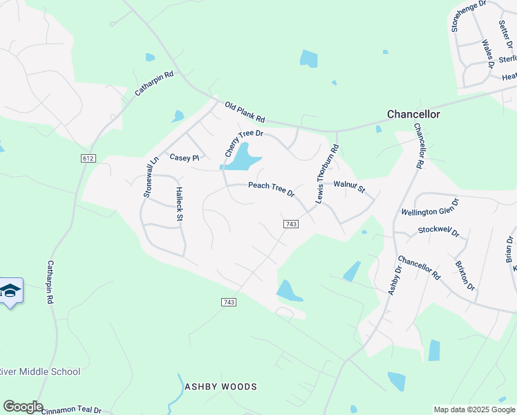 map of restaurants, bars, coffee shops, grocery stores, and more near 8000 Bridgewood Court in Fredericksburg