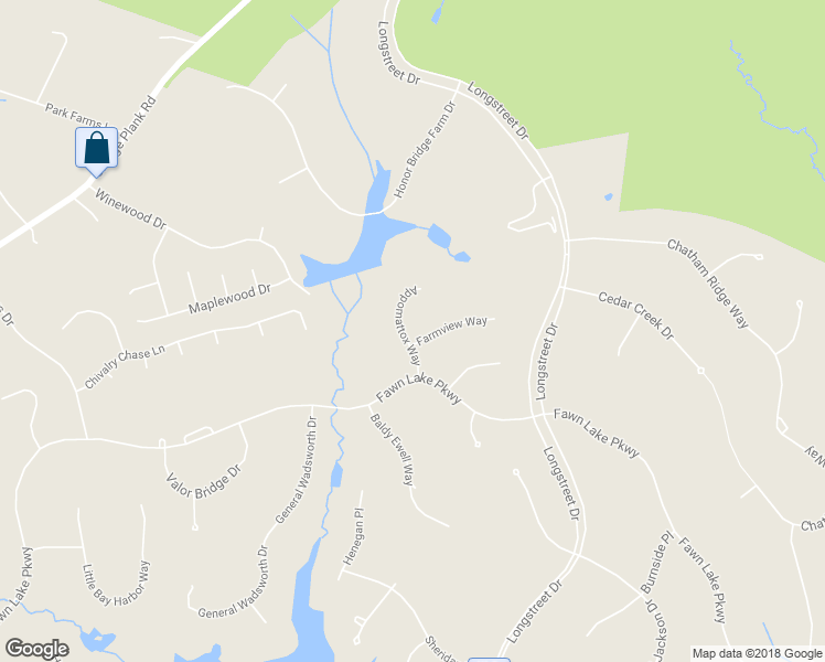 map of restaurants, bars, coffee shops, grocery stores, and more near 12105 Appomattox Way in Spotsylvania