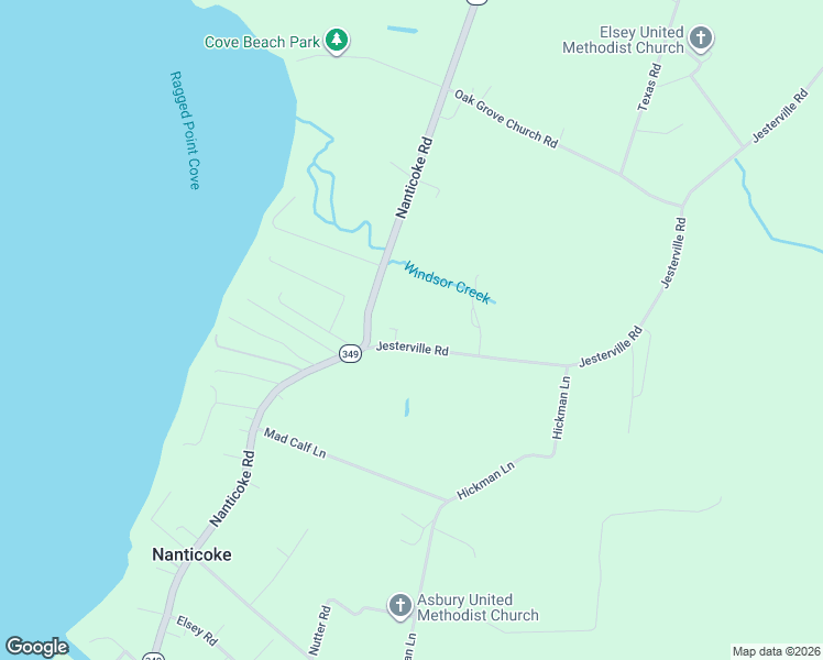 map of restaurants, bars, coffee shops, grocery stores, and more near 2910 Jesterville Road in Nanticoke