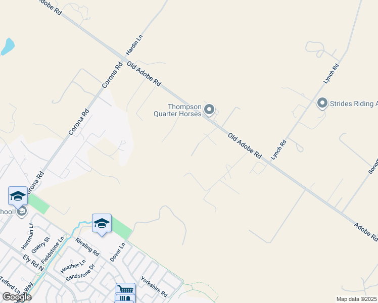 map of restaurants, bars, coffee shops, grocery stores, and more near 200 Frances Way in Petaluma