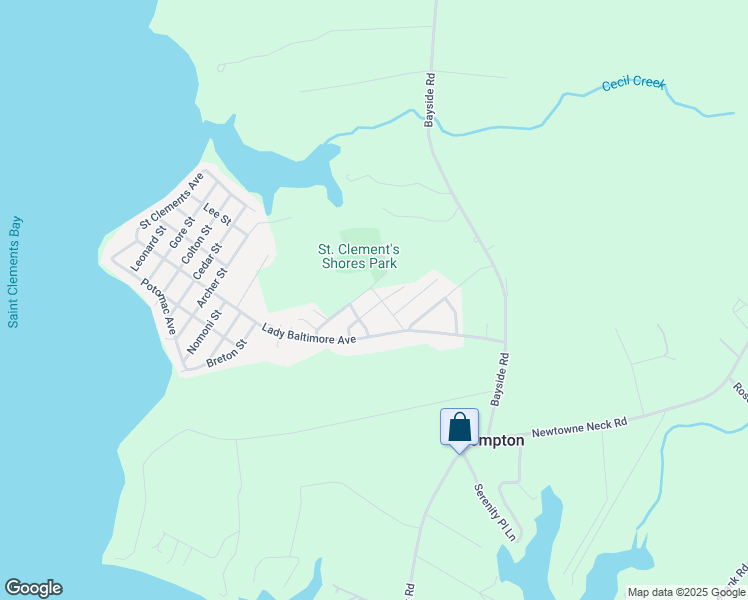 map of restaurants, bars, coffee shops, grocery stores, and more near 39862 Big Pine Trail in Leonardtown