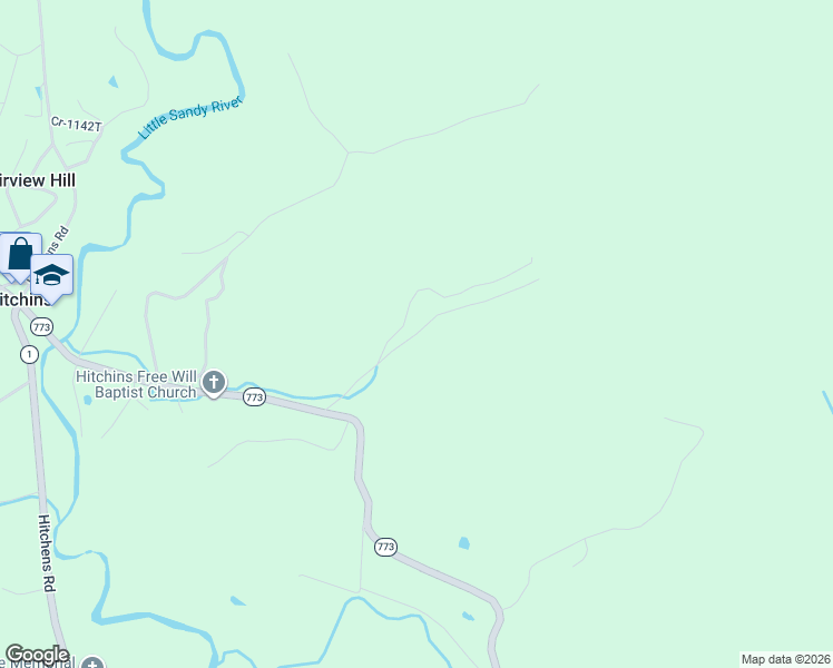 map of restaurants, bars, coffee shops, grocery stores, and more near Coal Camp Road in Carter County