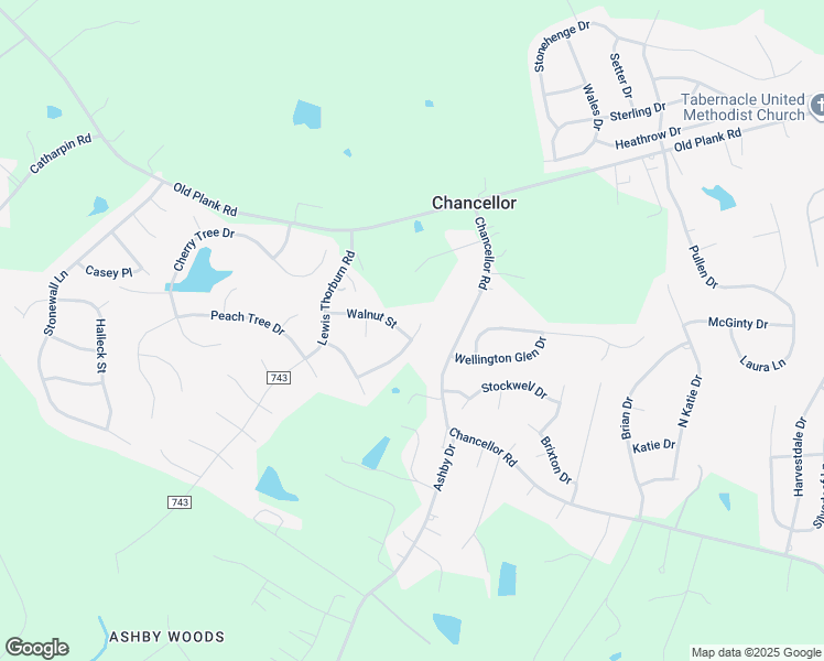 map of restaurants, bars, coffee shops, grocery stores, and more near 11800 Highland Oaks Drive in Fredericksburg