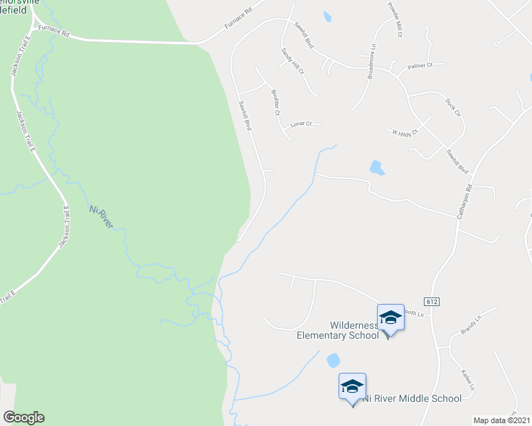map of restaurants, bars, coffee shops, grocery stores, and more near 12128 Sawhill Boulevard in Spotsylvania Courthouse