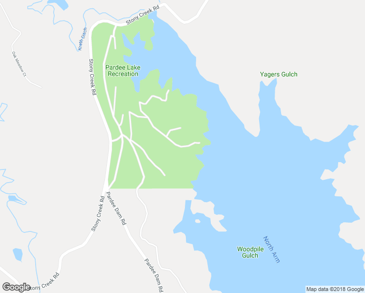 map of restaurants, bars, coffee shops, grocery stores, and more near Unnamed Rd in Ione